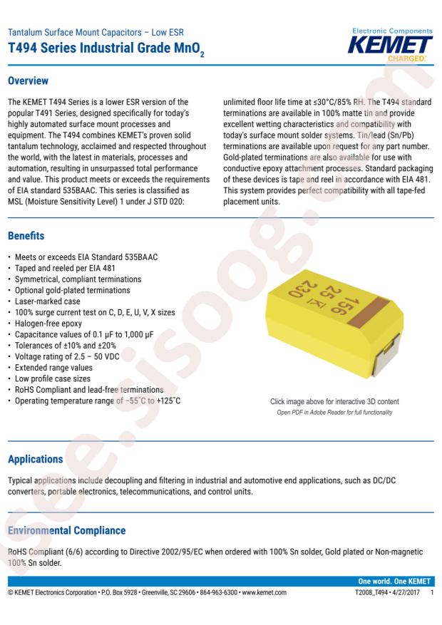 T494C106K016AT