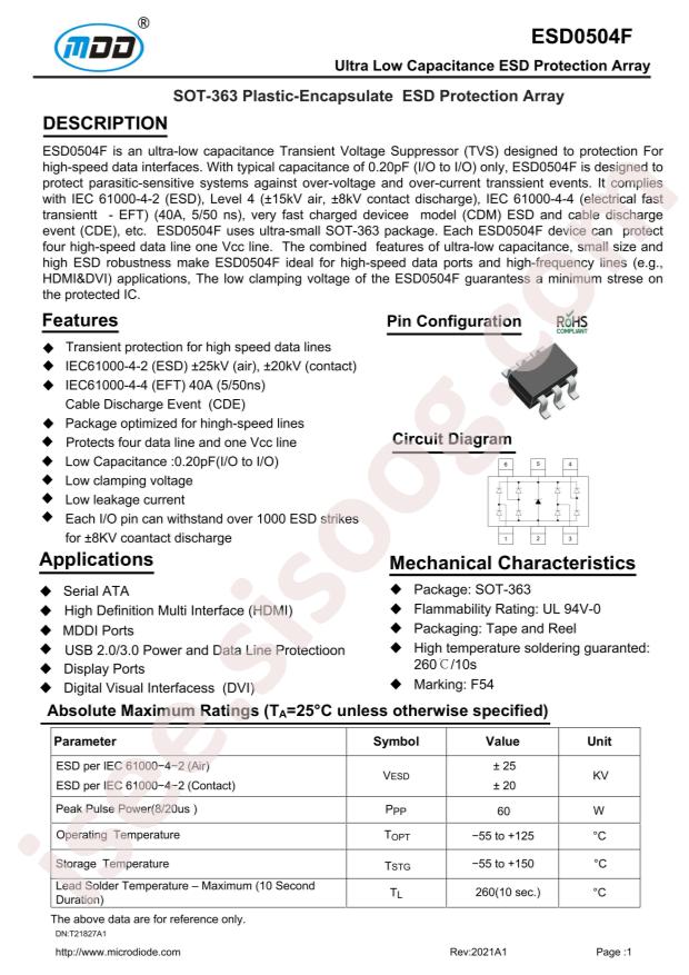 ESD0504F