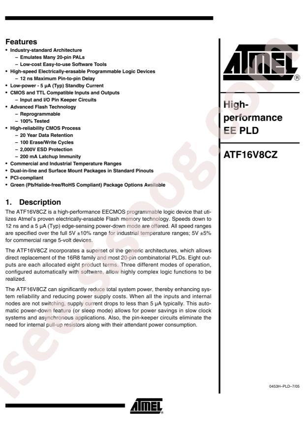 ATF16V8CZ-15PU