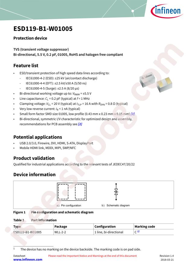 ESD119-B1-W01005 E6327