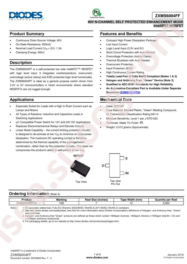 ZXMS6004FFTA