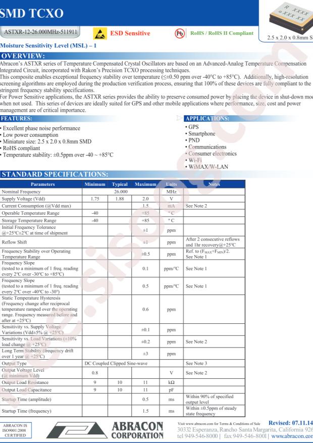 ASTXR-12-26.000MHZ-511911-T