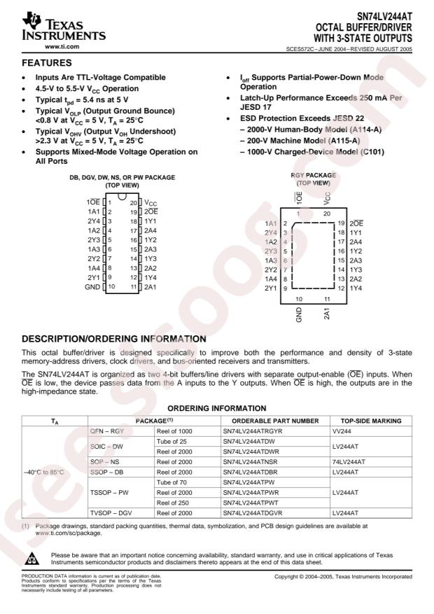 SN74LV244ATPWR