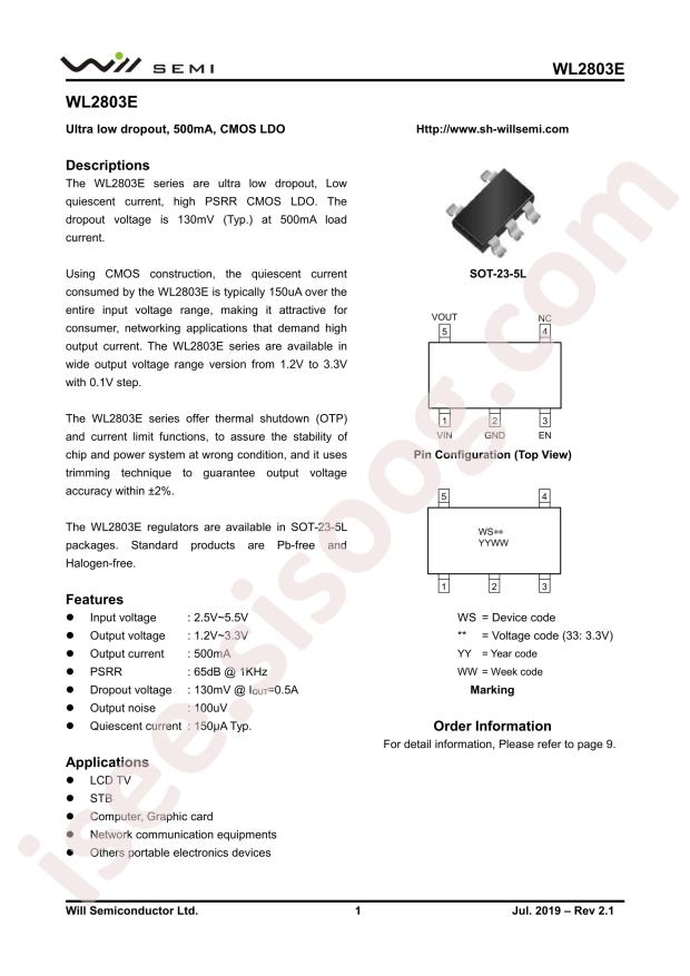 WL2803E12-5/TR