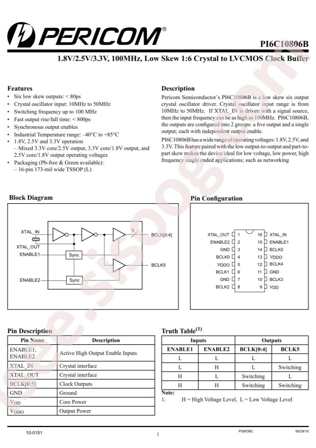 PI6C10806BLEX