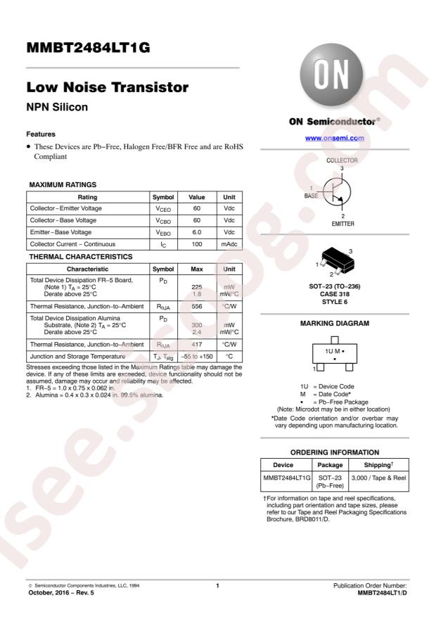 MMBT2484LT3G