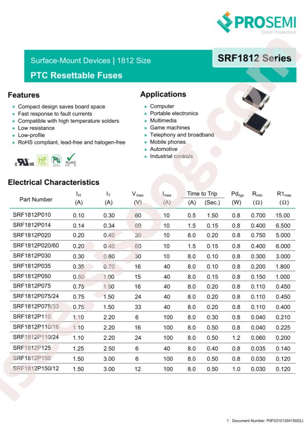 SRF1812P150/24