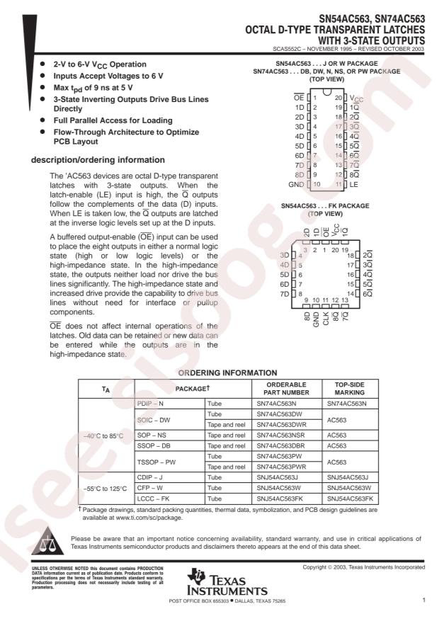 SN74AC563N