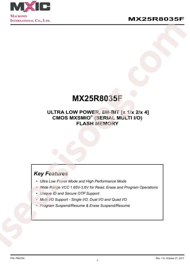 MXIC MX25R8035FBHIH2