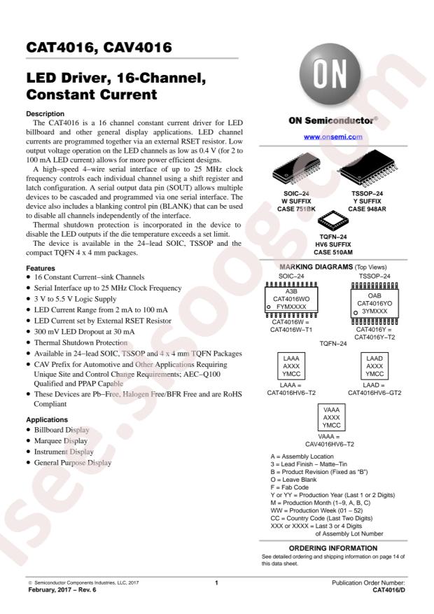 CAV4016HV6-T2