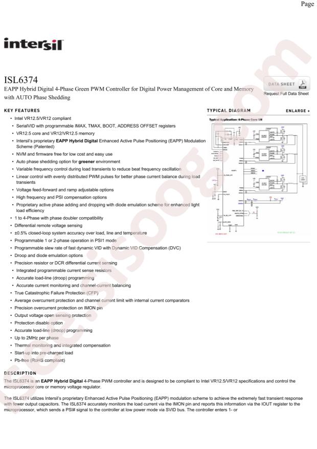 ISL6374CRTZ-T
