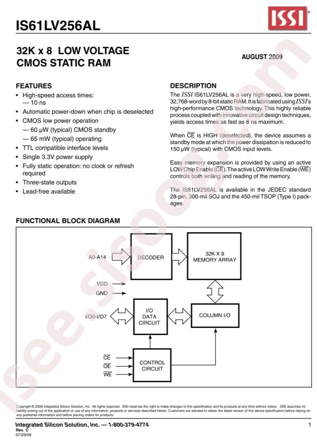 IS61LV256AL-10TL