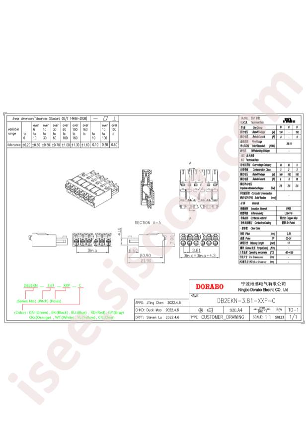 DB2EKN-3.81-4P-GN