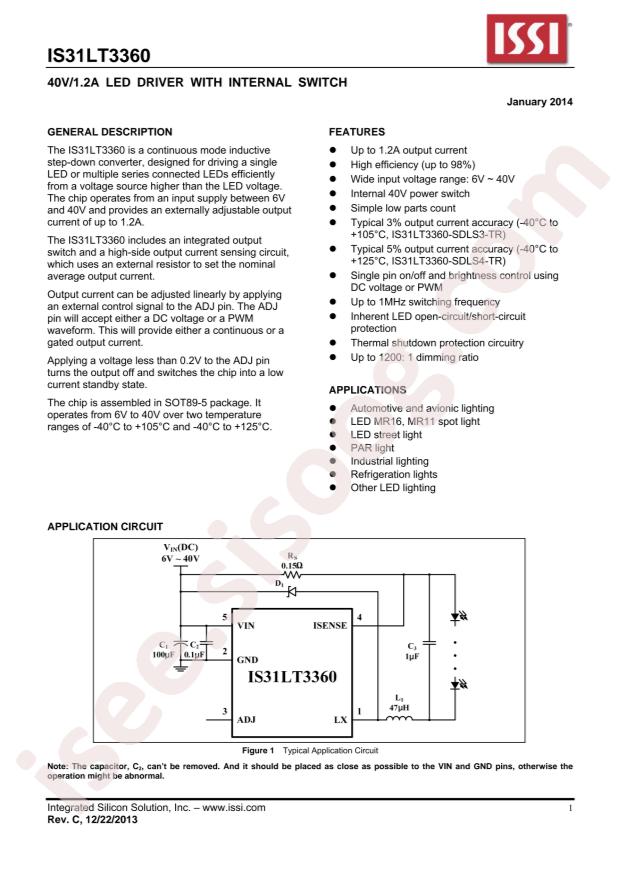 IS31LT3360-SDLS4-TR