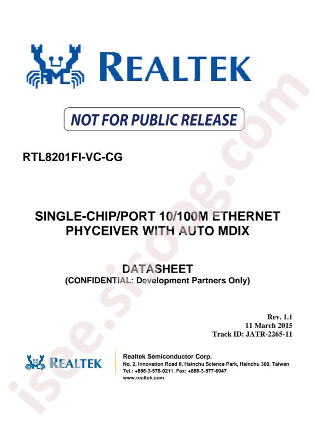 RTL8201FI-VC-CG