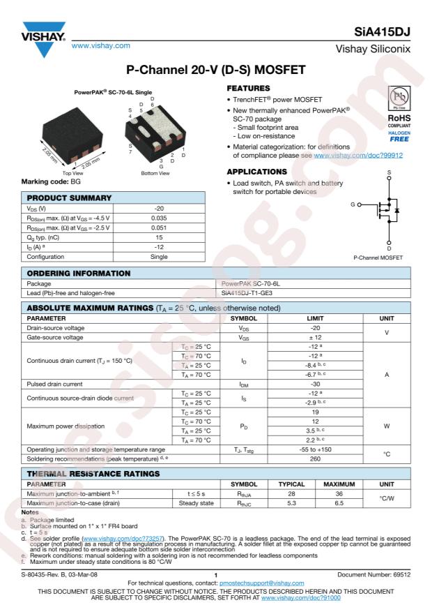SIA415DJ-T1-GE3