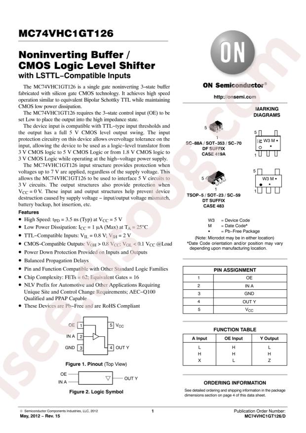 M74VHC1GT126DT1G