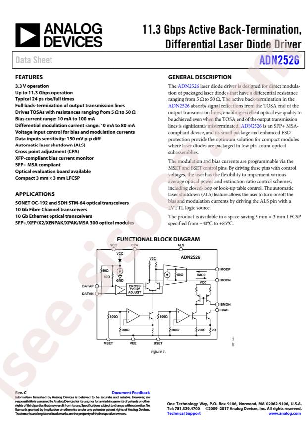 ADN2526ACPZ