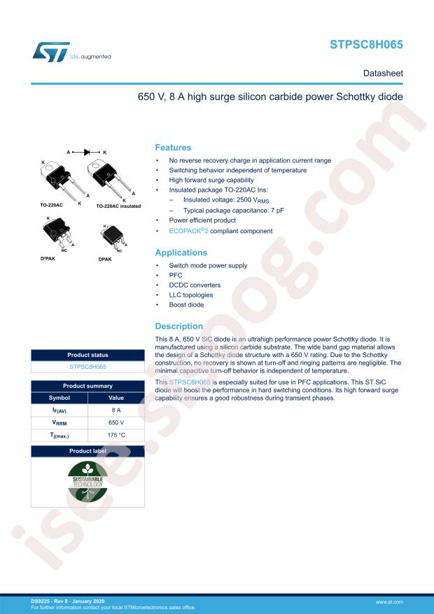 STPSC8H065D