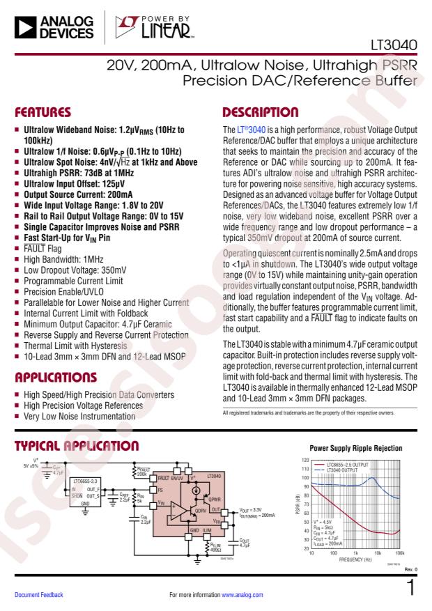 LT3040EDD#PBF