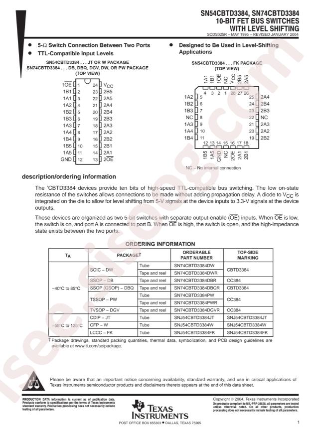 SN74CBTD3384PWR