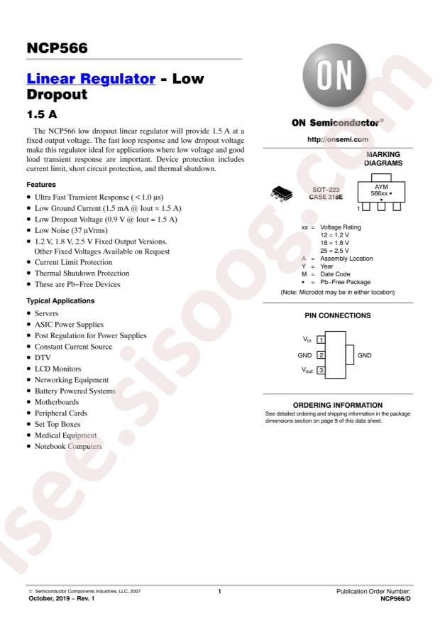 NCP566ST25T3G