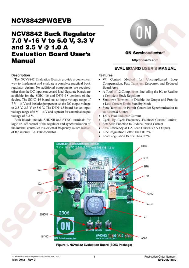 NCV8842PWGEVB