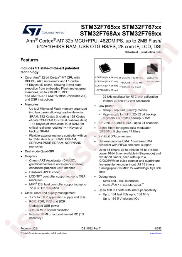 STM32F769AIY6TR