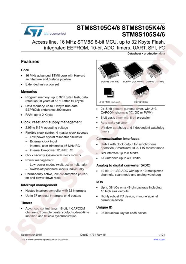 STM8S105K6T3C