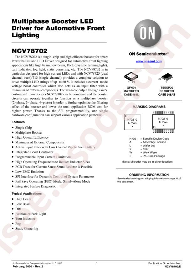 NCV78702MW0R2G