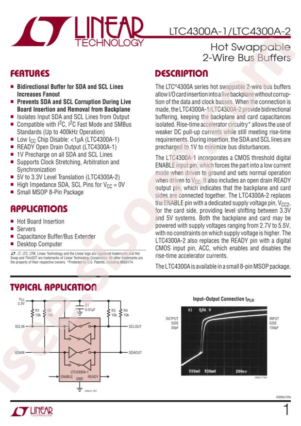 LTC4300A-1IMS8#PBF