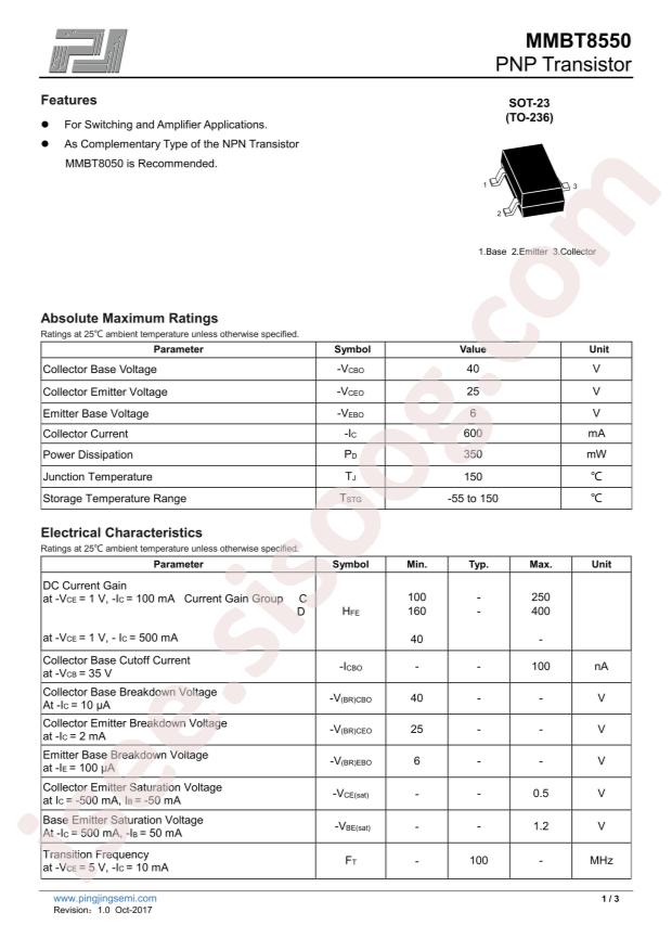 MMBT8550D