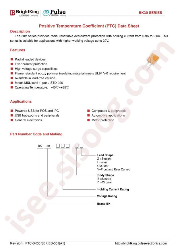 BK30-250-SI-P5.1C3Z1