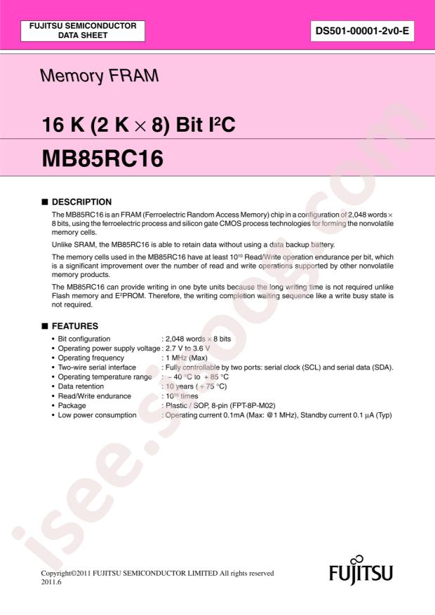 MB85RC16PNF-G-JNERE1