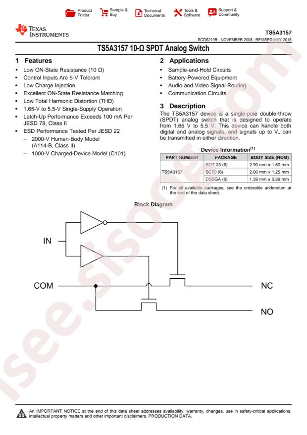 TS5A3157DBVR