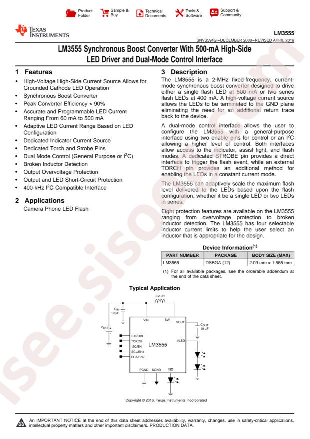 LM3555TLE/NOPB