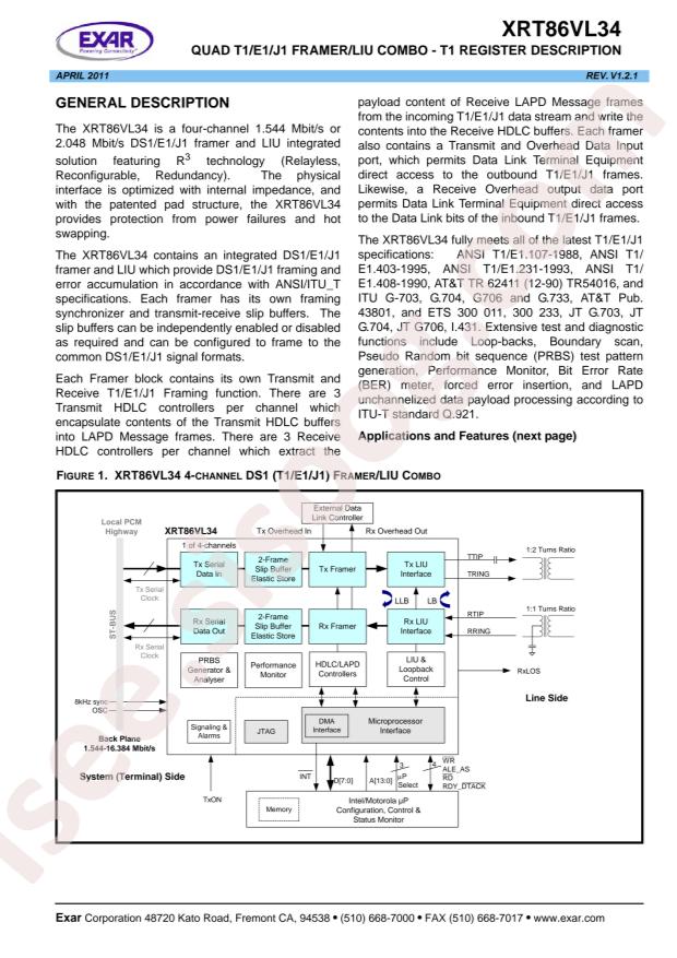 XRT86VL34IB-F