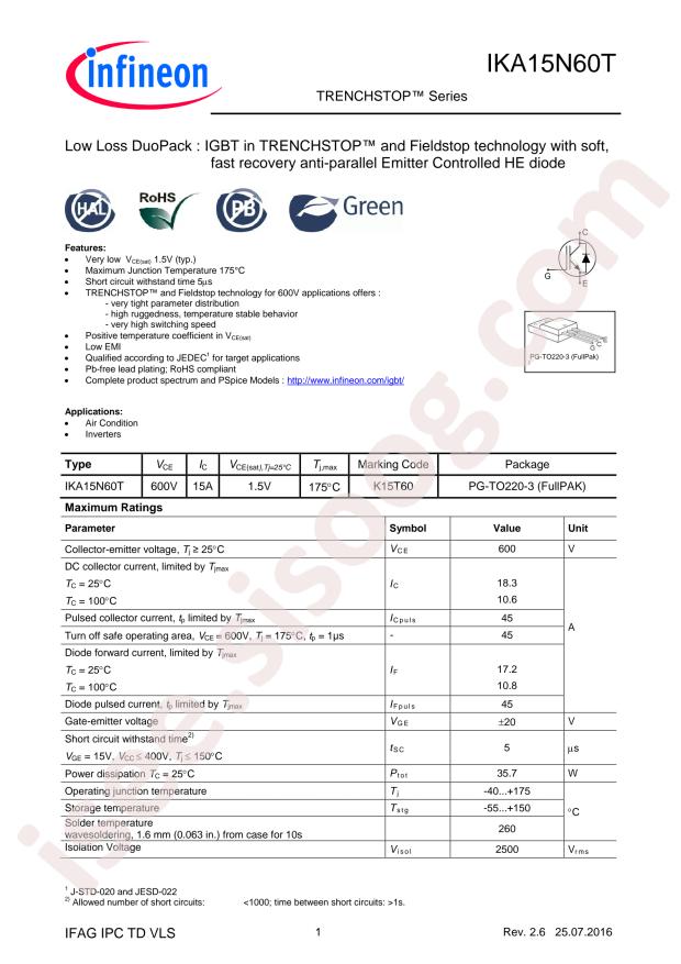 IKA15N60T