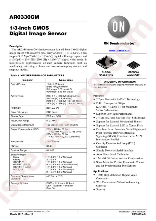 AR0330CM1C00SHAA0-DP2