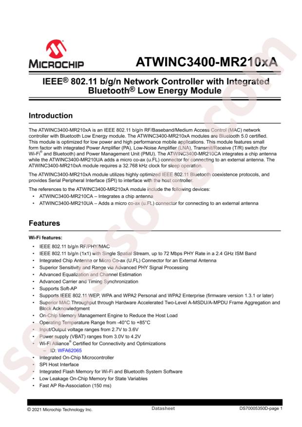 ATWINC3400-MR210CA131-T