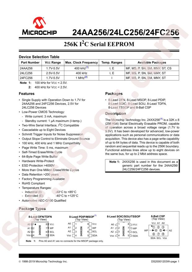 24LC256-I/SM