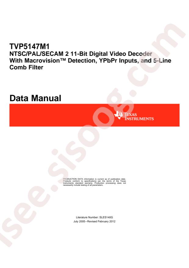 TVP5147M1PFPR