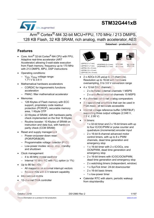 STM32G441VBT6