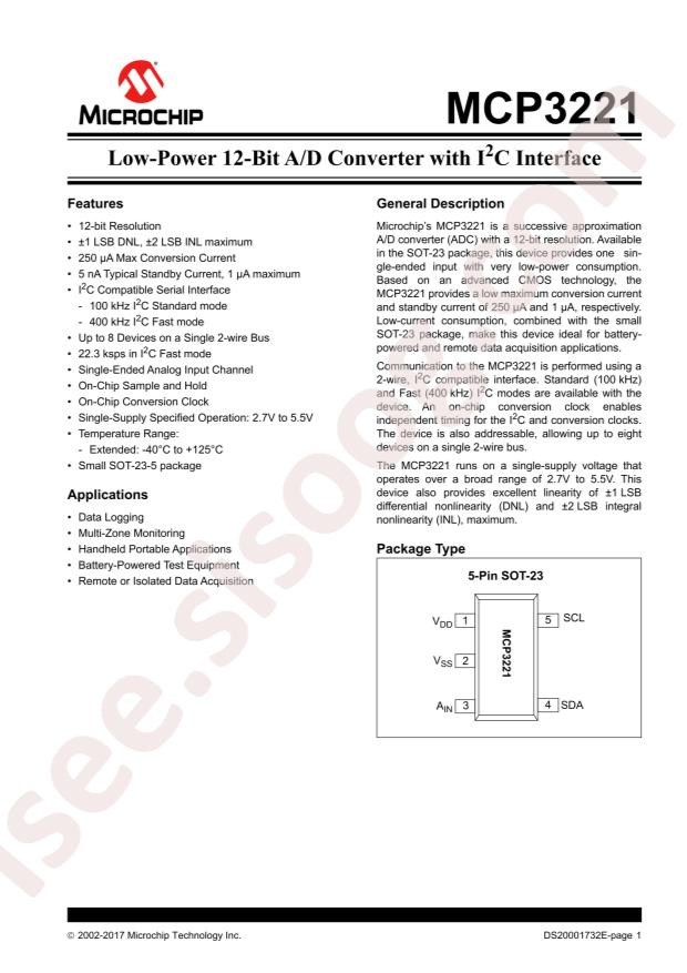 MCP3221A5T-E/OT