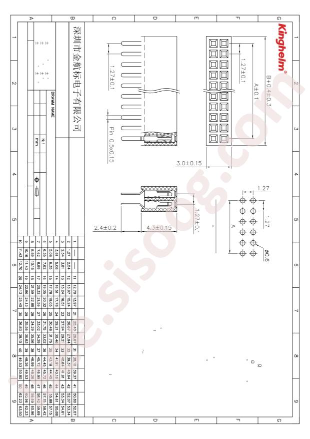 KH-1.27FH-2X8P-H4.3