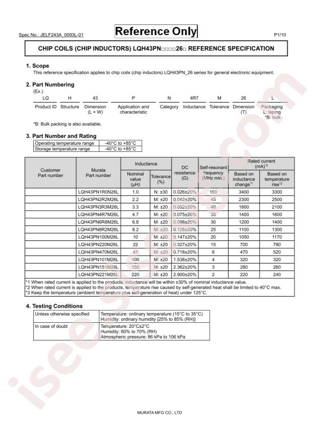 LQH43PN221M26L