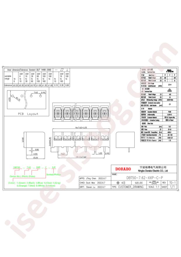 DBT50-7.62-5P-BK-P