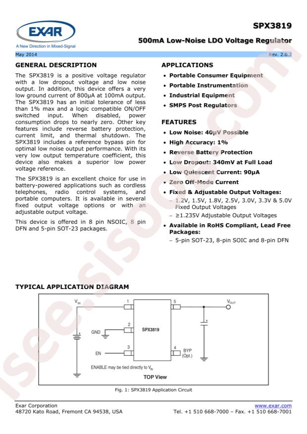 SPX3819M5-L-3-3/TR