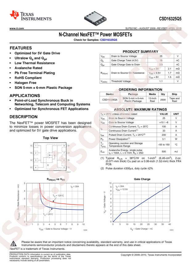 CSD16325Q5