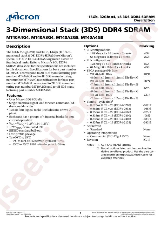 MT40A4G4DVN-062H:E